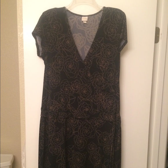 Morena black and brown floral dress