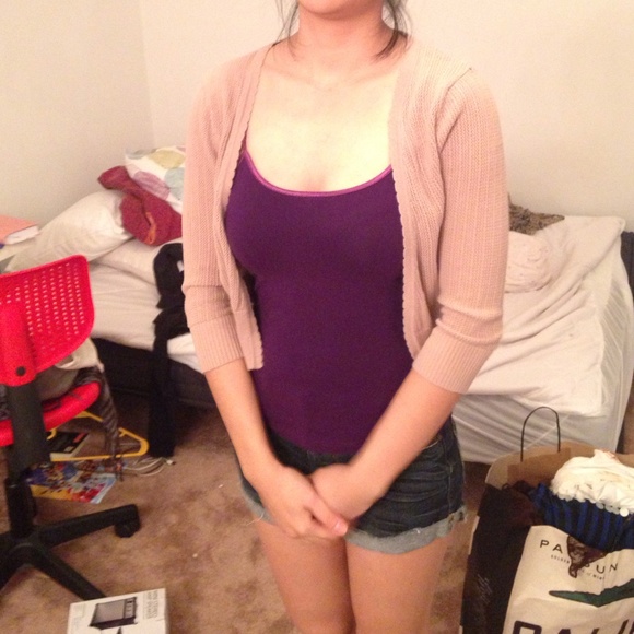 Brown cardigan