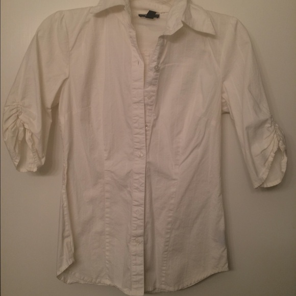 BCX off-white collared shirt