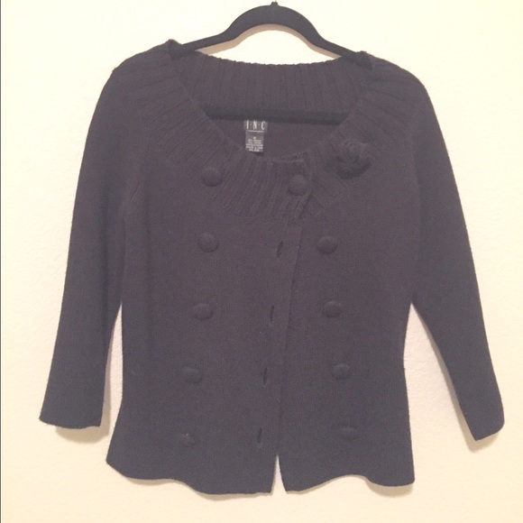 INC DOUBLE BREASTED SWEATER