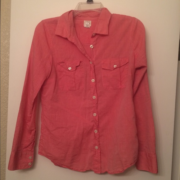 Salmon J-Crew shirt