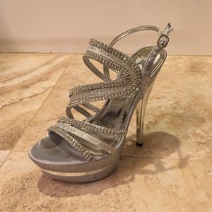 Very Sparkly Silver Heels