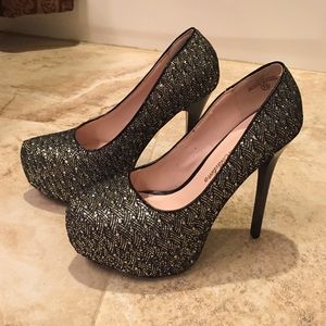 Black & Silver Heels