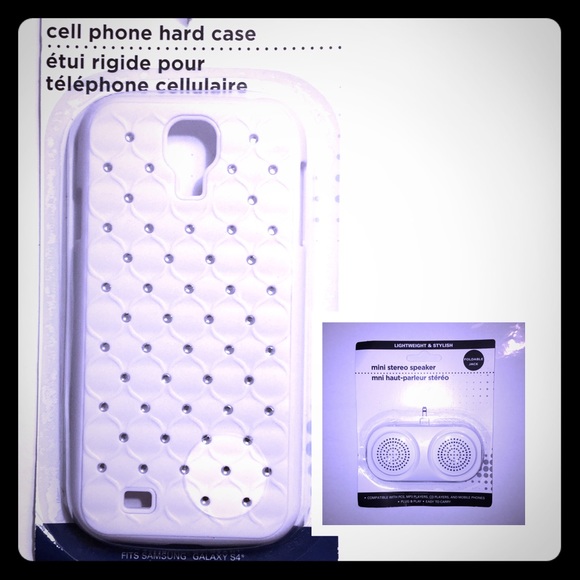 White Diamond 5/5S IPhone Cellphone Case & Speaker