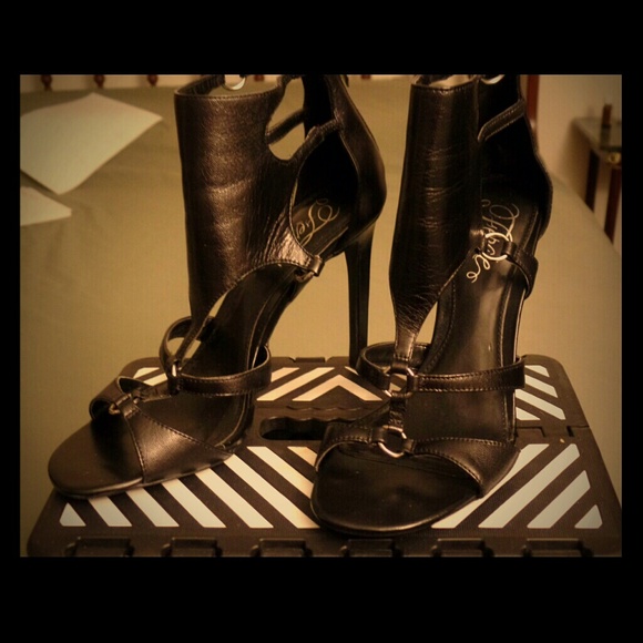 Fergie Strappy Leather Sandals