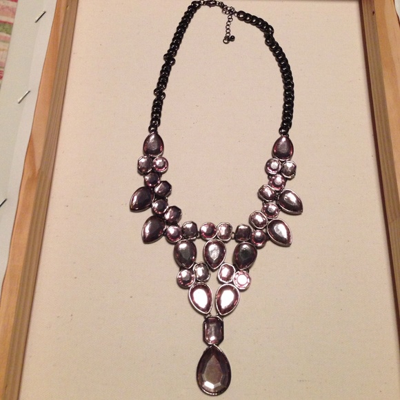 Blush statement necklace
