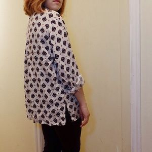 Vintage Western Print Button Down