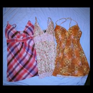 NWOT, DARLING Tank Top bundle,ties in back sz M/L