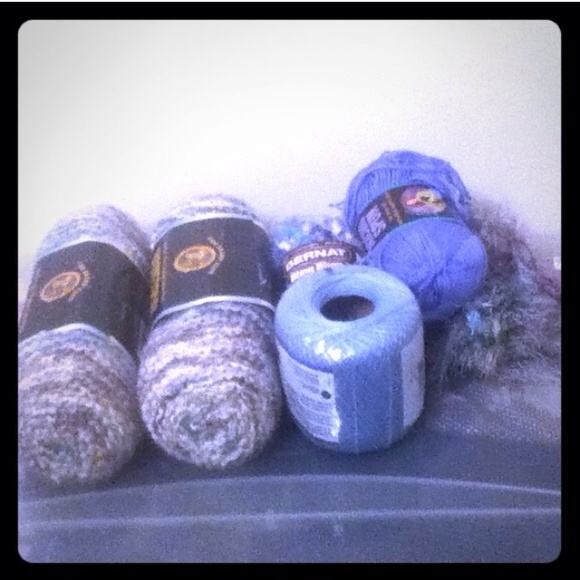 2 Big Blue Yarn Bundle