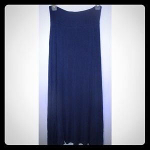 Navy blue maxi skirt