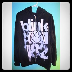 Blink 182 zip up hoodie