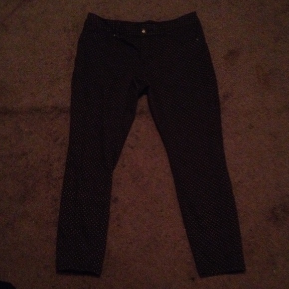 d.jeans..polka dot skinny jeans..never worn