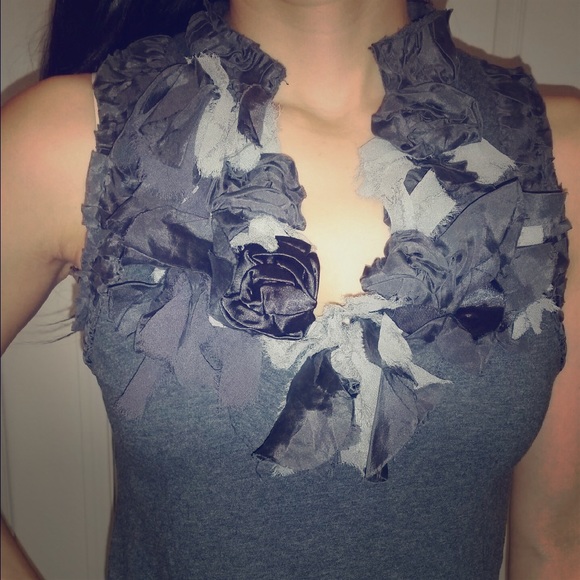 Anthropologie Gray Top