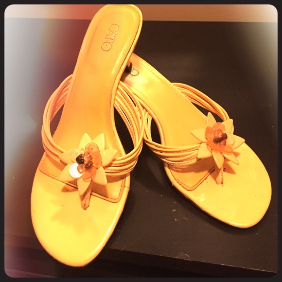 Yellow sandals