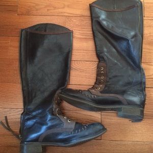 Anthropologie leather riding style boots