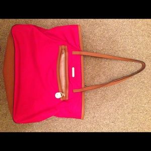 Michael Kors large red kempton bag