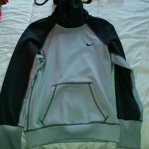 Light gray and dark gray Nike hoodie