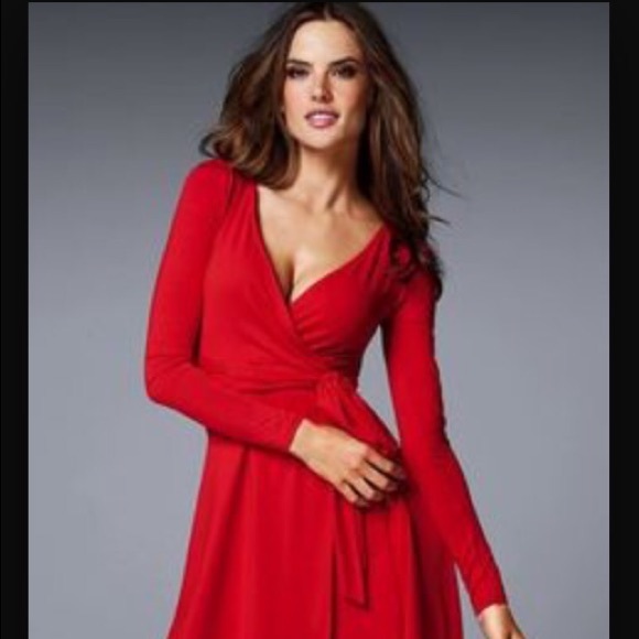 Victoria Secret Red Wrap Dress