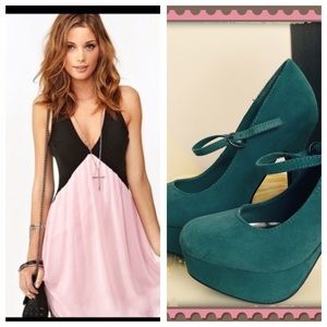 💙 Blue suede heels 💙 6.5 brand New!!!