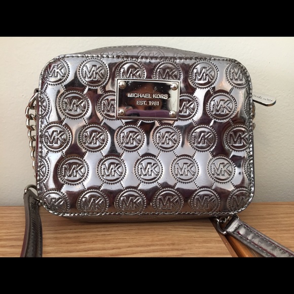 Michael Kors Handbags - Silver Michael Kors Cross Body