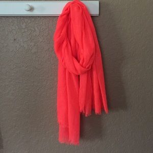 Neon pink scarf