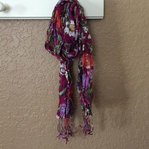 Colorful floral scarf