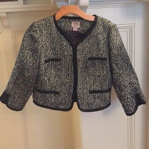 Cropped tweed blazer Size L