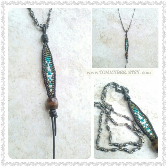 Tommy Bee Hematite Layering 100% Handmade Necklace