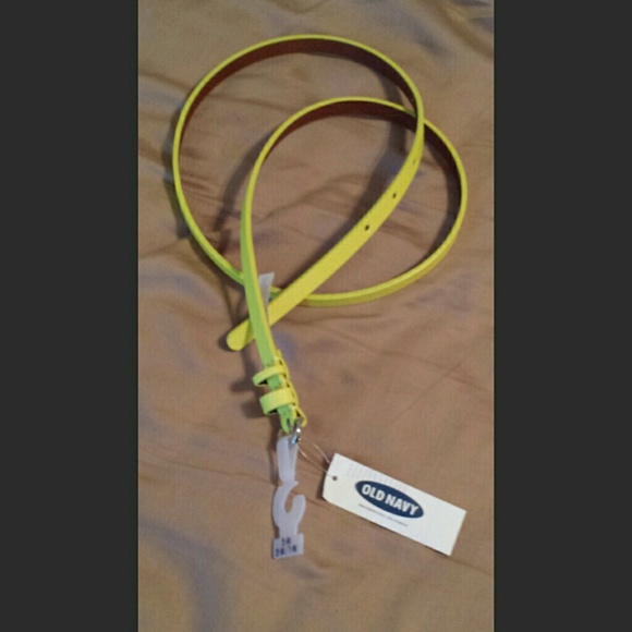 Old Navy Yellow Skinny Belt