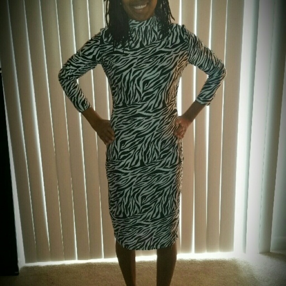 Zebra print dress