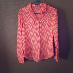 American Eagle chevron button up