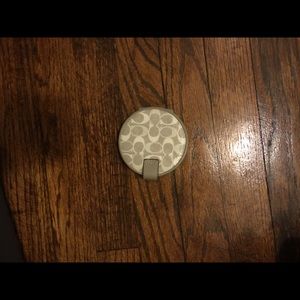 Coach pocket mirror