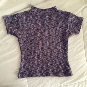 ⚡️SALE⚡️90's Stretchy Crop Mock Neck