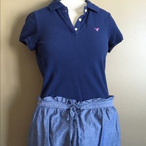 American eagle navy polo