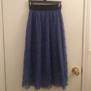 Gorgeous Lacey Dark Blue Skirt