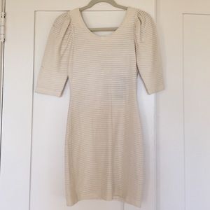 Cream white dress