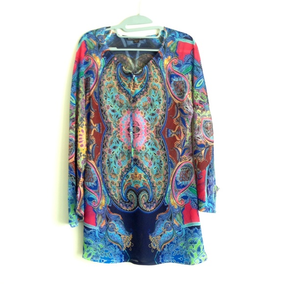 Mushka by Sienna Rose Tops - Multicolor Long Sleeve Blouse