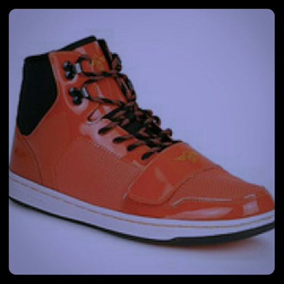 Orange mens creative recreation high tops