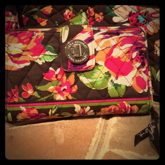Vera Bradley turn lock wallet