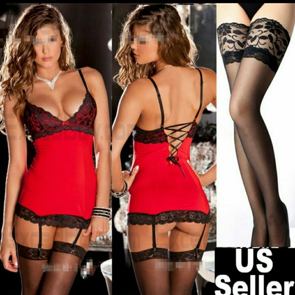 Sexy Lingerie Set w/ Stockings