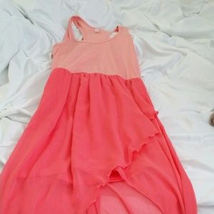 Racer back pink dress
