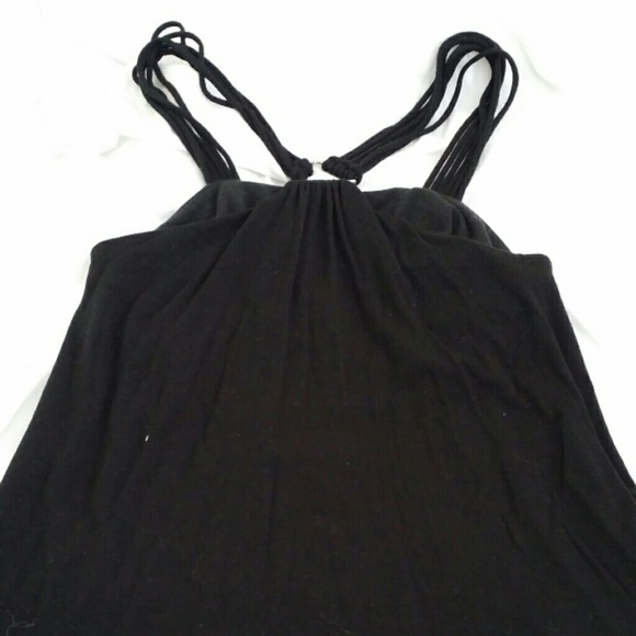 Strappy black tank