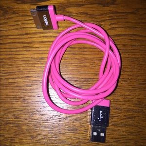 Pink iPhone 4/4s charger