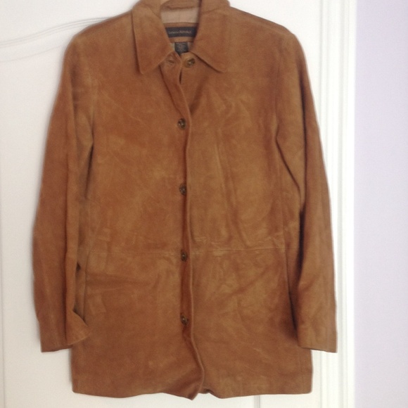 Vintage 100% Suede Leather Coat!