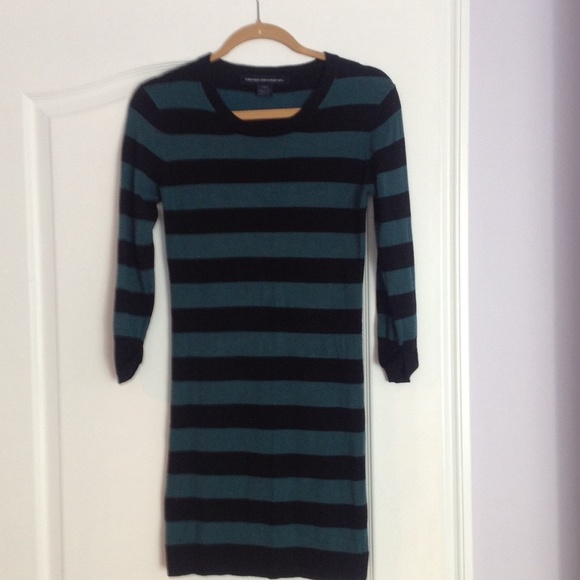 Green/Black Sweater Dress