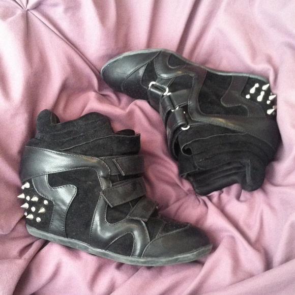 Spiked Sneaker Wedges