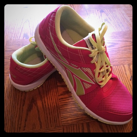 Reebok pink/yellow
