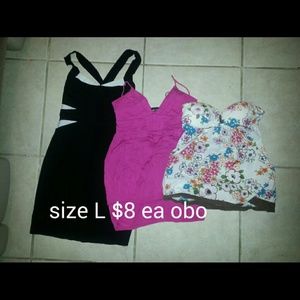 Tank tops and dress shirts