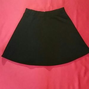Black mini skirt