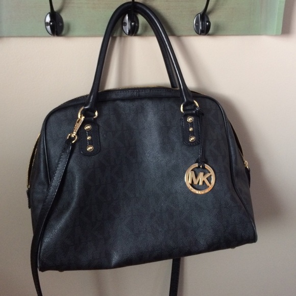 Black monogram Michael Kors bag